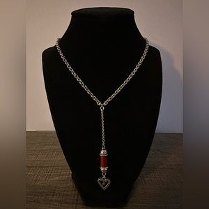 Brighton Y-necklace with heart pendant.